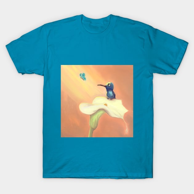 Little Hummingbird T-Shirt by Artofokan